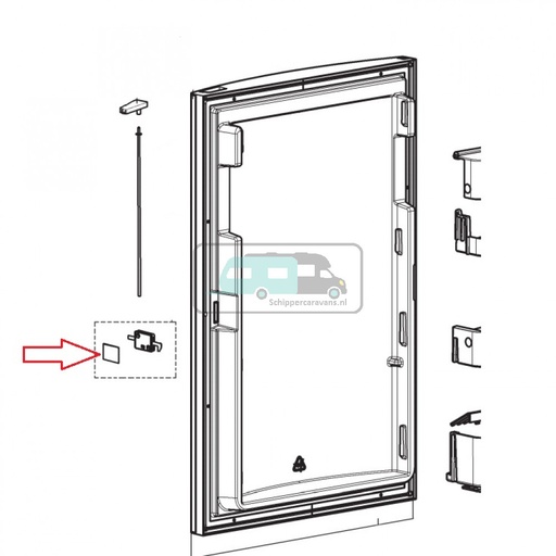 [OCS_1133341] Dometic RM8505 Deurvergrendeling Deur