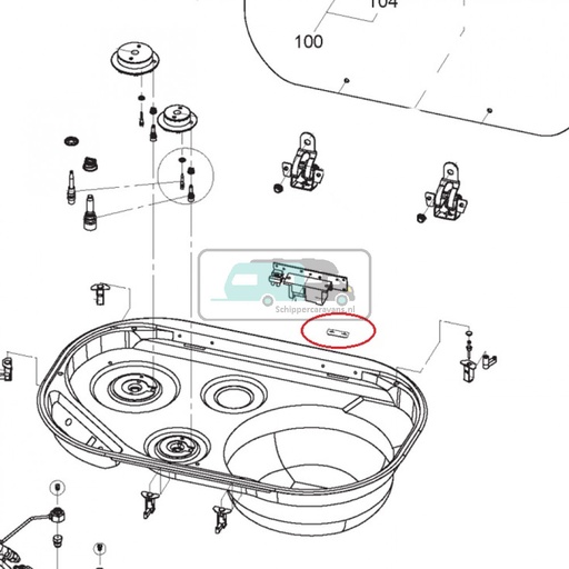[OCS_1133355] Dometic VA7000 Afdichter Scharnier Comfoort