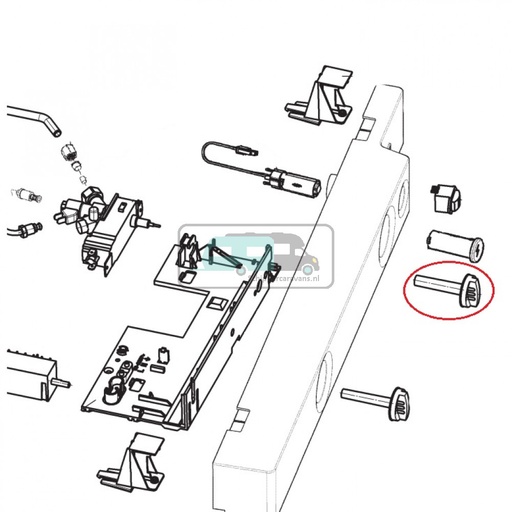 [OCS_1133363] Dometic RMS8550 Draaiknop Thermostaat Zilver Grijs