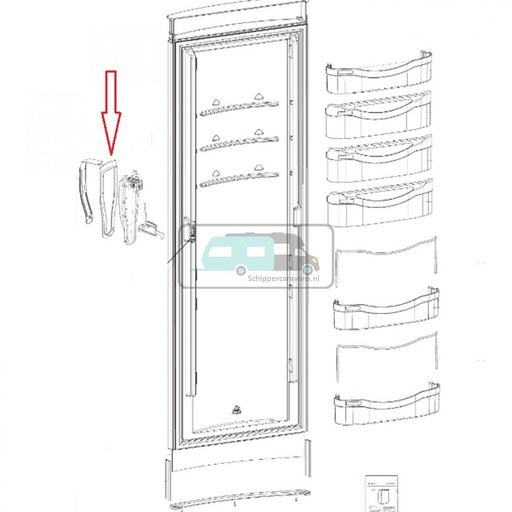 [OCS_1133367] Dometic RML8330 Afdekking Handgreepinleg