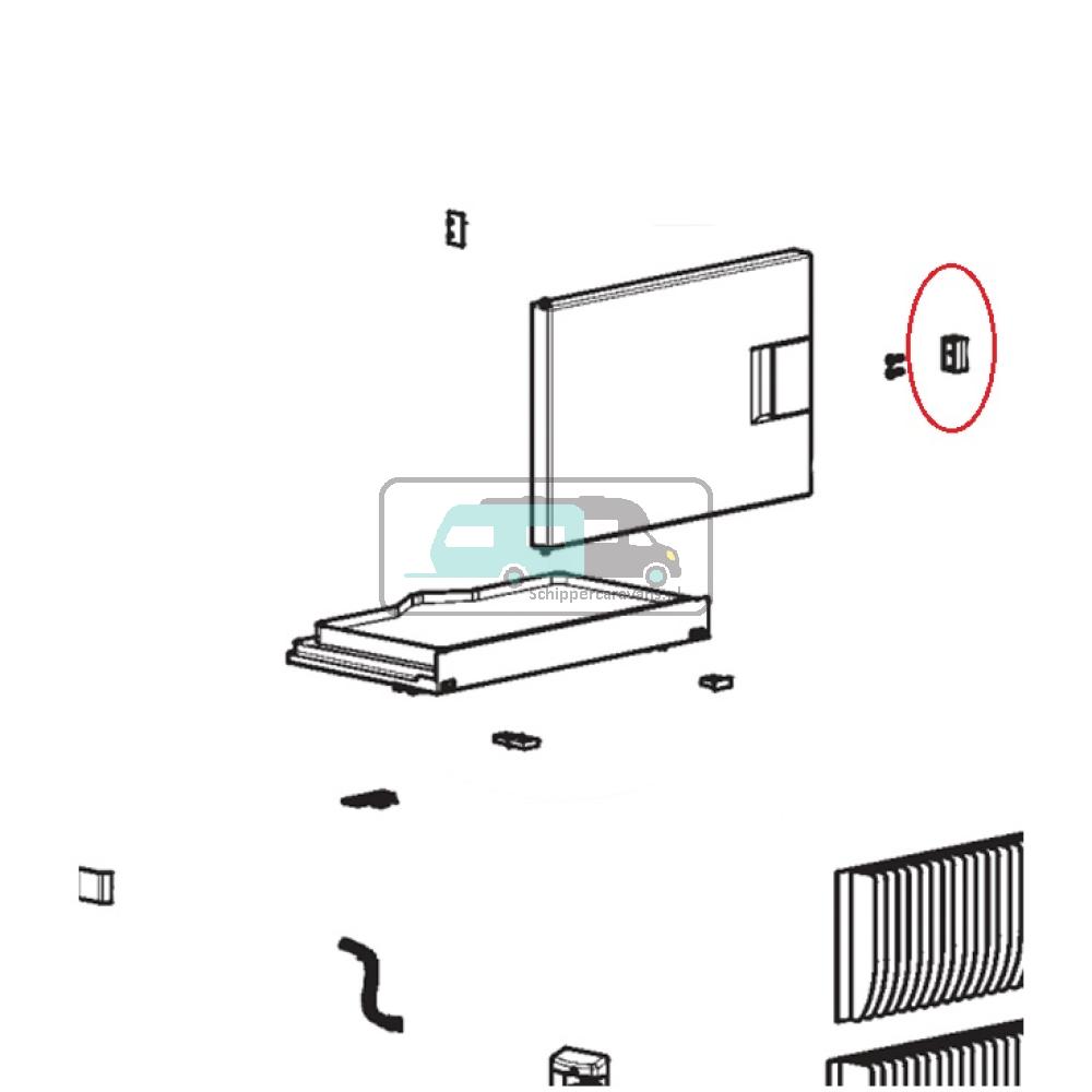 [OCS_A9903248] Dometic Behuizing Slot RML 9430/RML 9435