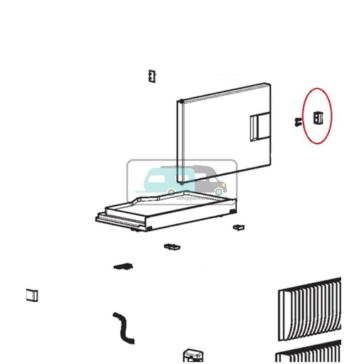 [OCS_A9903248] Dometic Behuizing Slot RML 9430/RML 9435