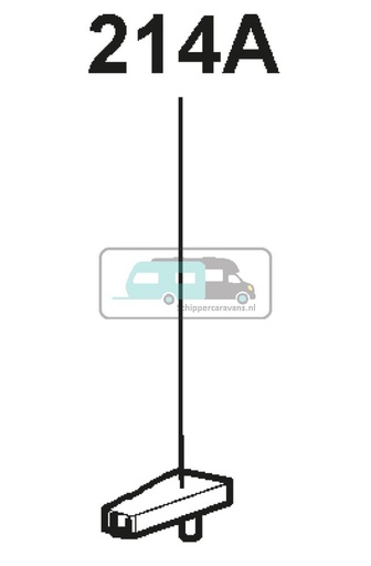 [OCS_A9903037] Dometic Rechte knop deurvergrendeling 2413260320
