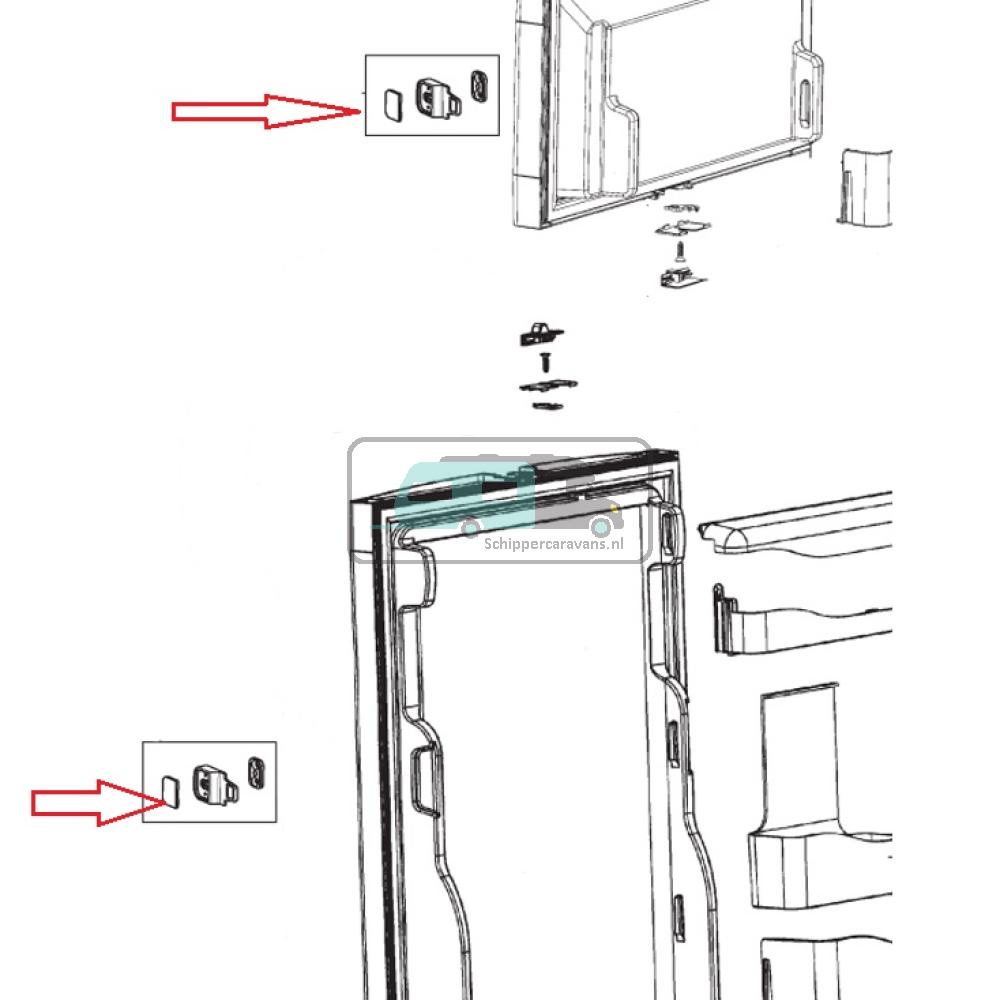 [OCS_A0030416] Dometic RM7651L Sluiting Compleet Marquardt