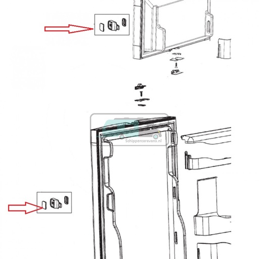 [OCS_1133429] Dometic RM7651L Sluiting Compleet Marquardt