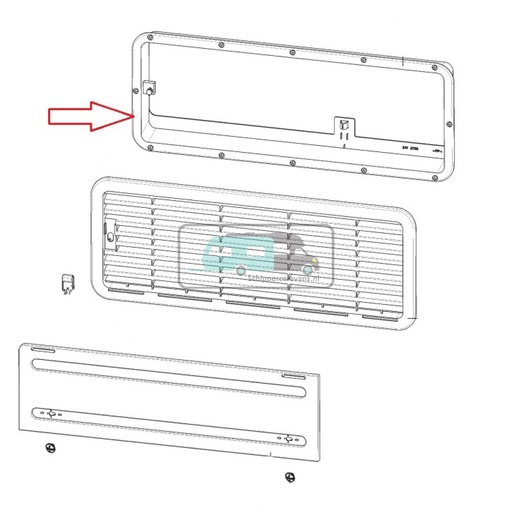[OCS_A0030525] Dometic L200 Kader Bodem Wit