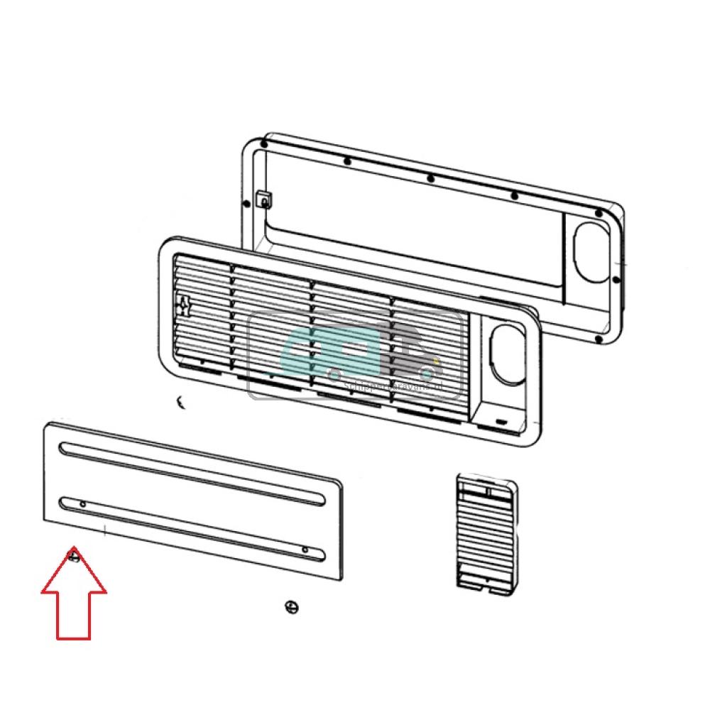 [OCS_A0030531] Dometic L200 Winterafdekkap Boven Grijs RAL7015