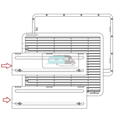 [OCS_A0030529] Dometic L200 Winterafdekkap Lichtgrijs 442.5x130