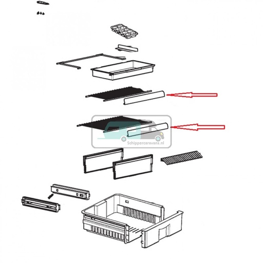 [OCS_1133472] Dometic RML9431 Houder Rooster
