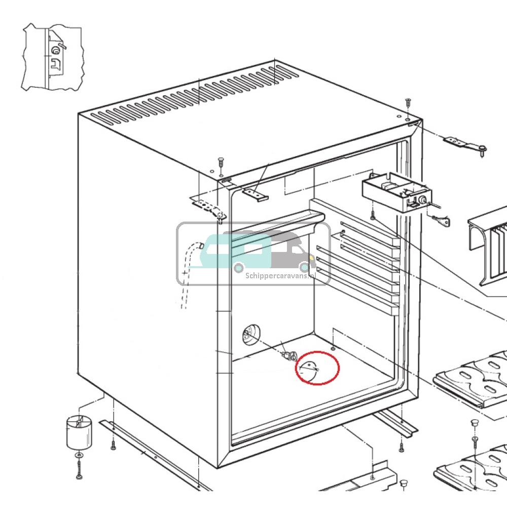 [OCS_A0030502] Dometic RH840AC Plug Plastic Zwart 3x9,5mm