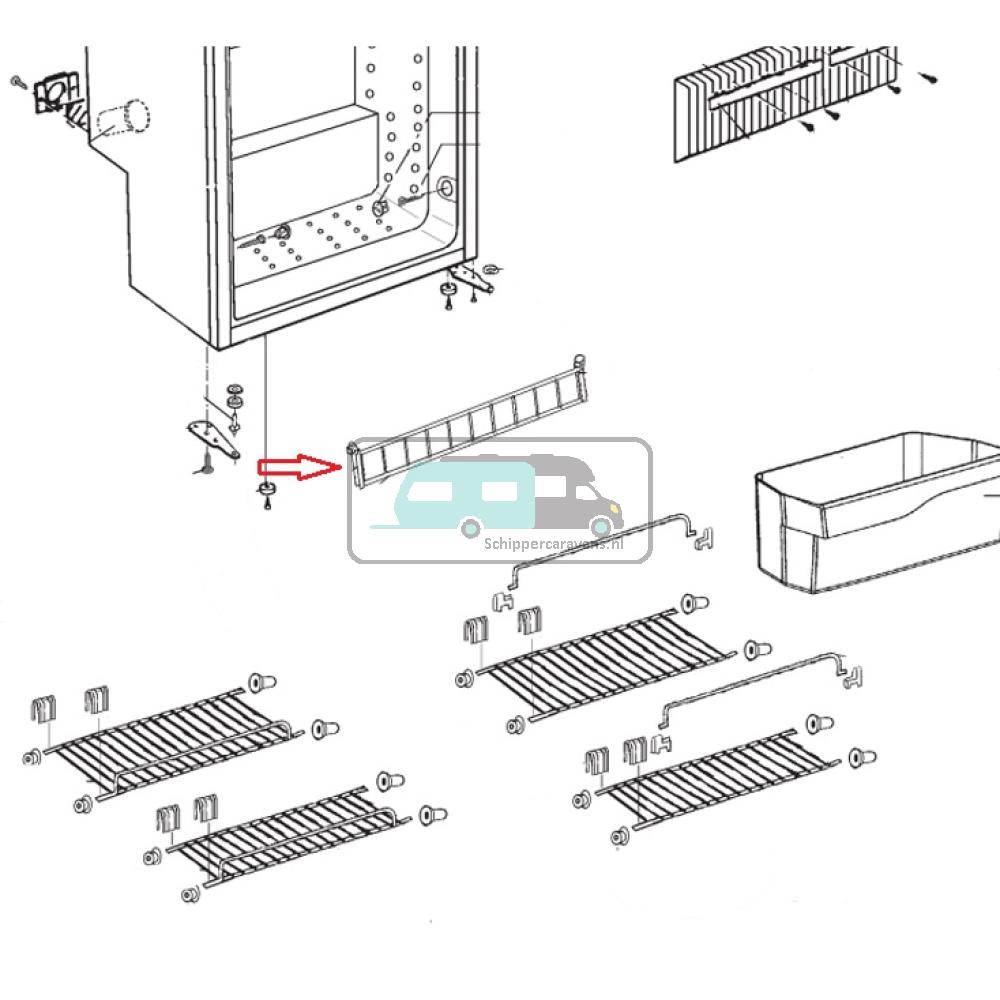 [OCS_A0030339] Dometic RM7371 Montageset Voor Houder Rekjes