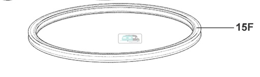 [OCS_A9900295] Dometic Afdichter Cassette zwart 2426012965