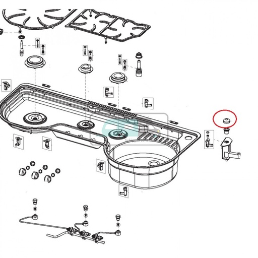 [OCS_1133489] Dometic Montageset Deksel 8st. MO9323