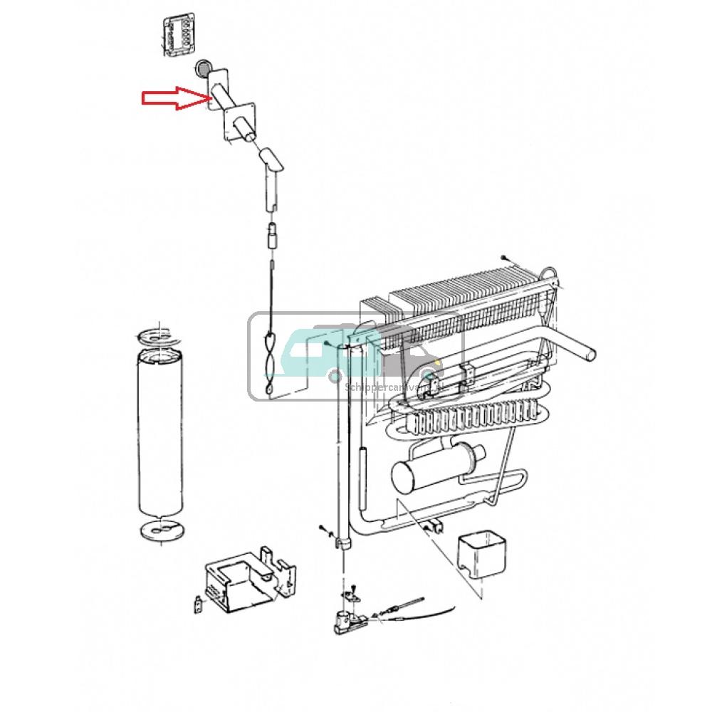 [OCS_A9905949] Dometic Uitblaaspijp Compleet L100