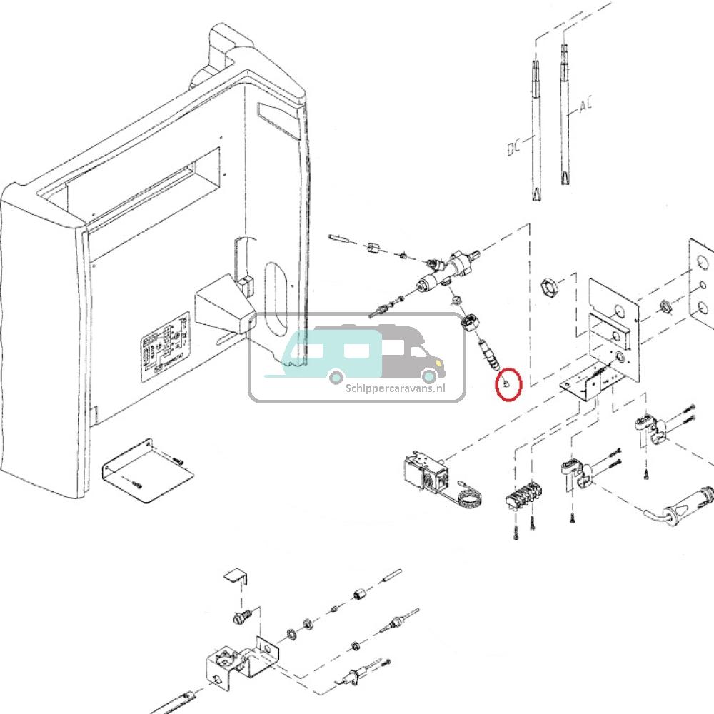[OCS_A9903011] Dometic Filter Gasaansluiting RC1600/2200