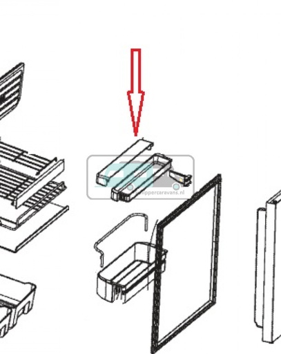 [OCS_1133512] Dometic CR1140 Afdekking Deurcompartiment