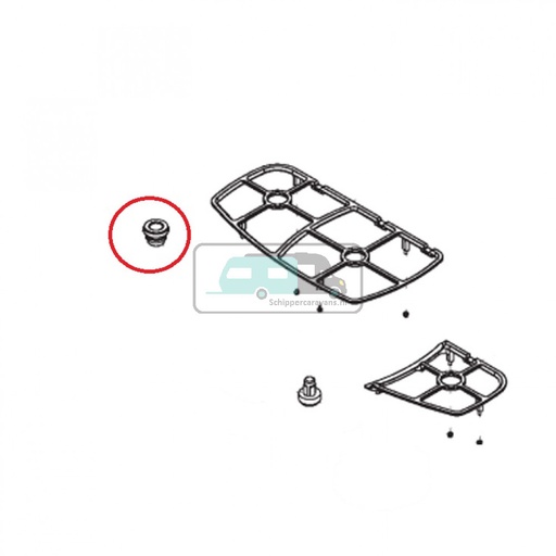 [OCS_A0030286] Dometic KSK2007 Retainer Stopper 6st.