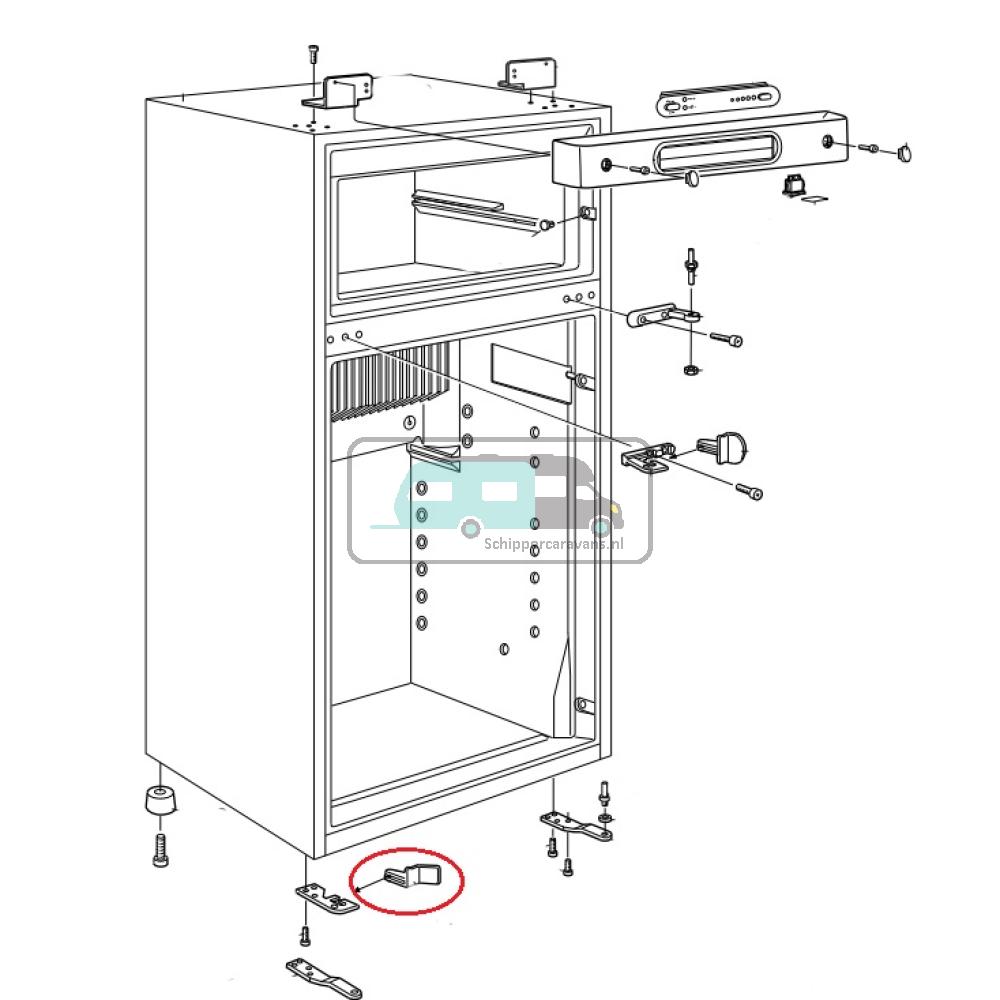 [OCS_A0030511] Dometic RM7505 Hendel Onderaan Rechts