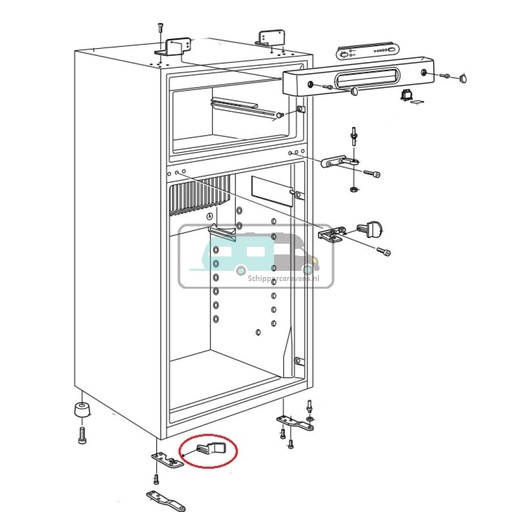 [OCS_A0030511] Dometic RM7505 Hendel Onderaan Rechts
