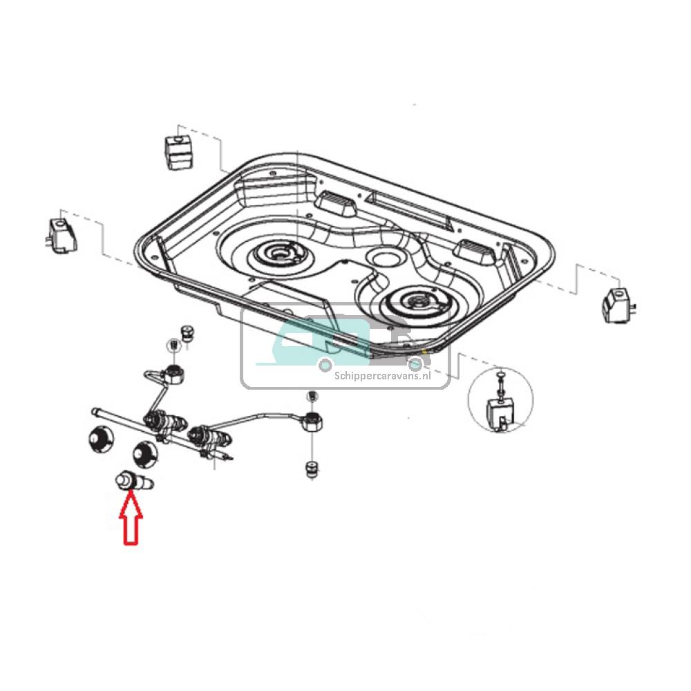 [OCS_A9905304] Dometic MO8821 Piezo Aansteker