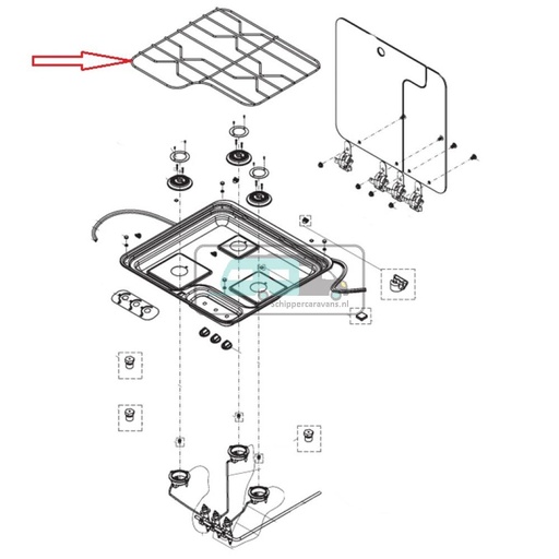 [OCS_A0030586] Dometic CE309-DF Rooster Verchroomd