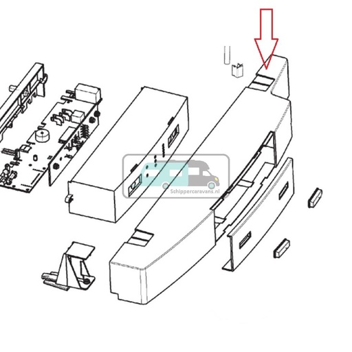 [OCS_A0025723] Dometic RM8555 Bedieningspaneel Recht Scharnier