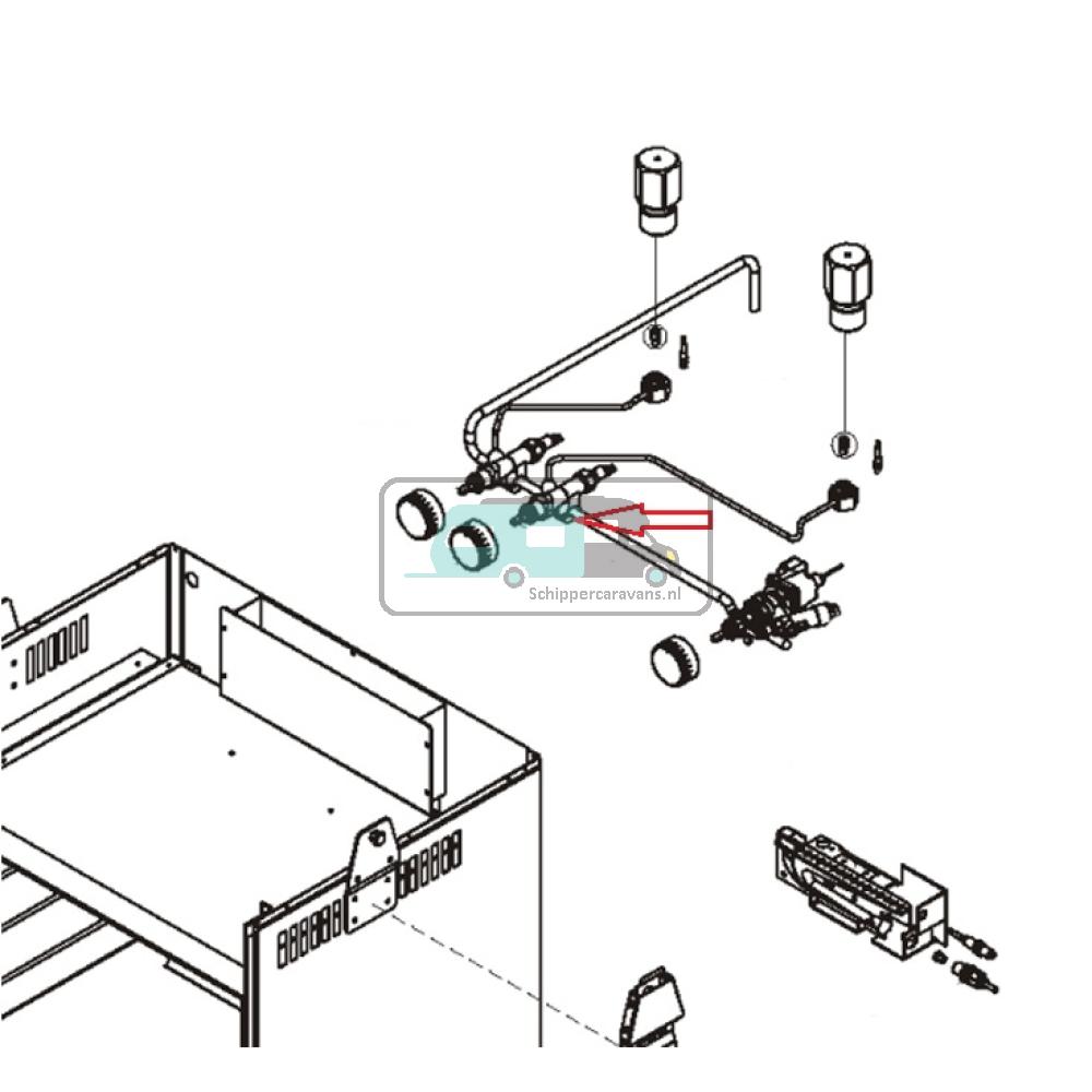 [OCS_A9904920] Dometic CU345 Gasventiel Combi Oven/ Fornuis