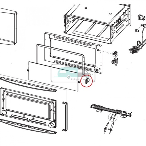 [OCS_1133559] Dometic Knop Oven RMDT8555 Antraciet