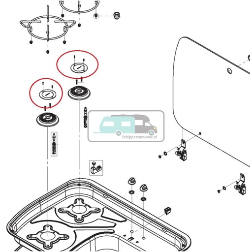 [OCS_A9903060] Dometic Branderdeksel