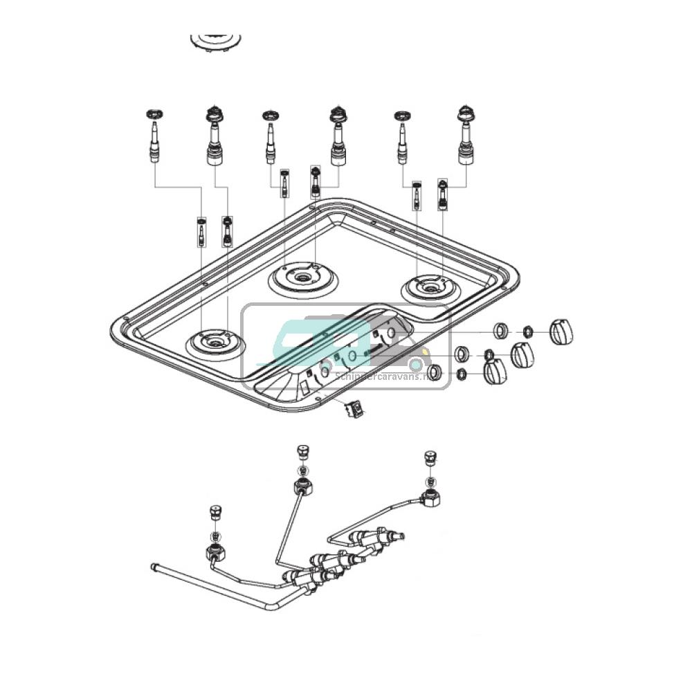 [OCS_A9903774] Dometic Schakelaar, Ontsteking Comfoort