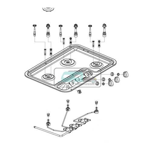 [OCS_A9903774] Dometic Schakelaar, Ontsteking Comfoort