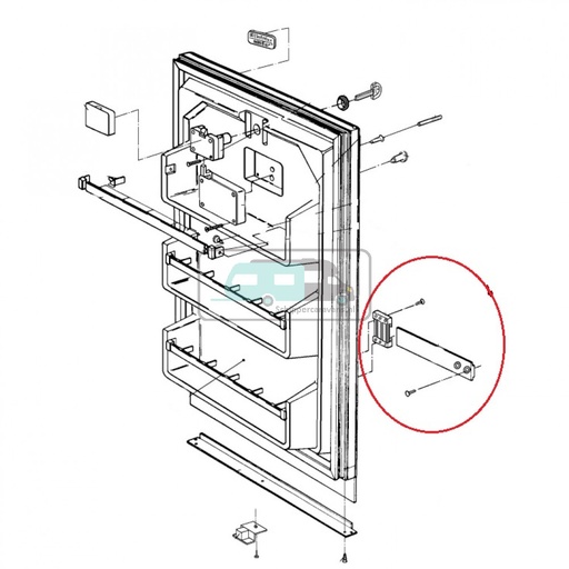 [OCS_1133570] Dometic Sleepscharnier Compleet Zwart