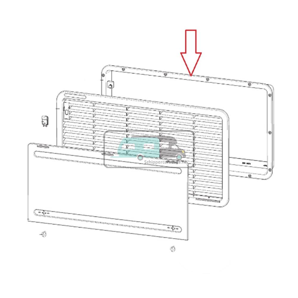 [OCS_A9904553] Dometic Inbouwframe Wit LS 330