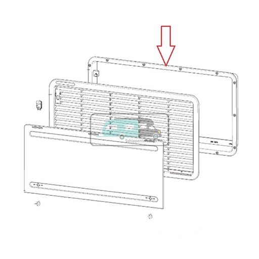[OCS_A9904553] Dometic Inbouwframe Wit LS 330