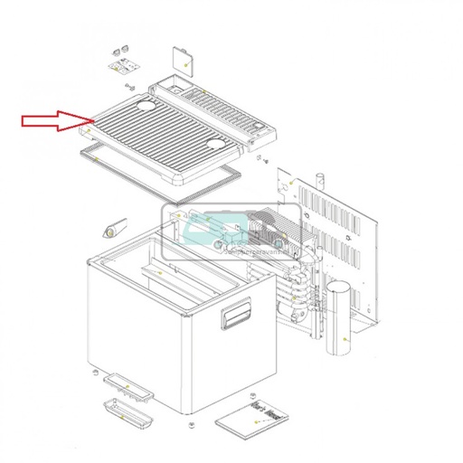 [OCS_1133602] Dometic RC1600 koelbox deksel