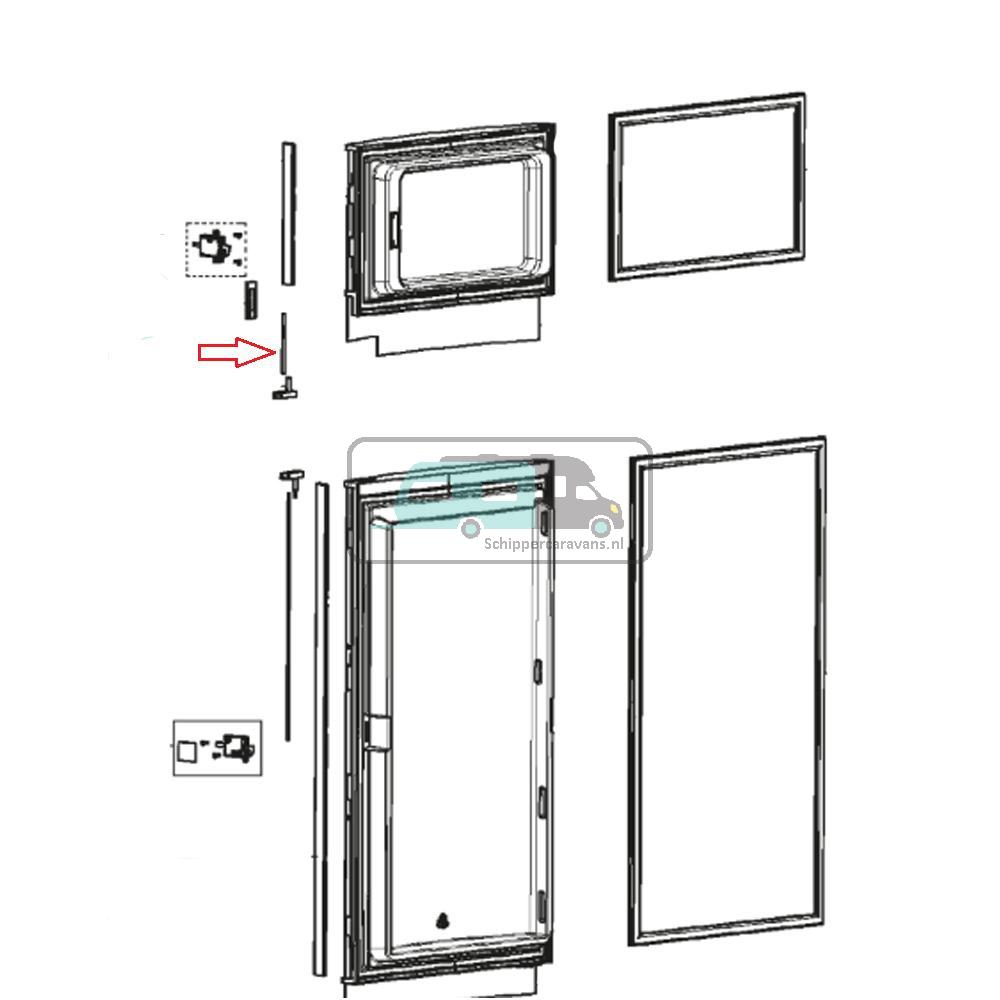 [OCS_A0025700] Dometic RMD8505 Deurvergrendeling baldakijn