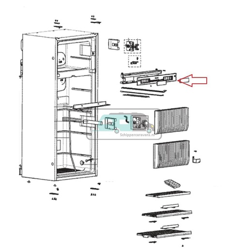 [OCS_A9903296] Dometic RMD8500 Display kompleet