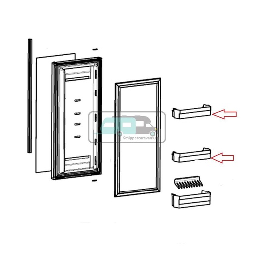 [OCS_A9903657] Dometic RC10470 Deurvak Boven/Midden