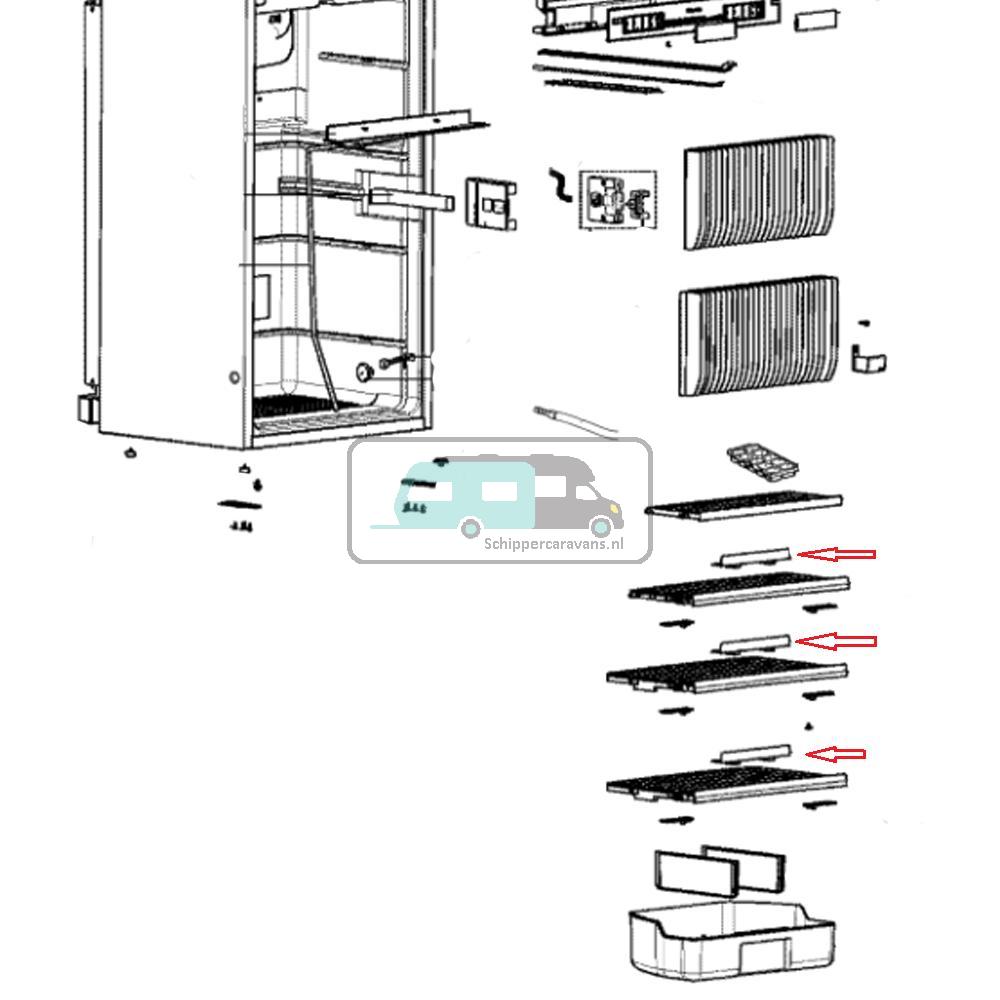 [OCS_A0025734] Dometic RMDT8555 Verdeler Roosterschuif
