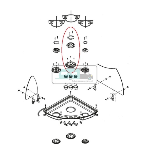 [OCS_1133689] Dometic Kit Brandertop RVS