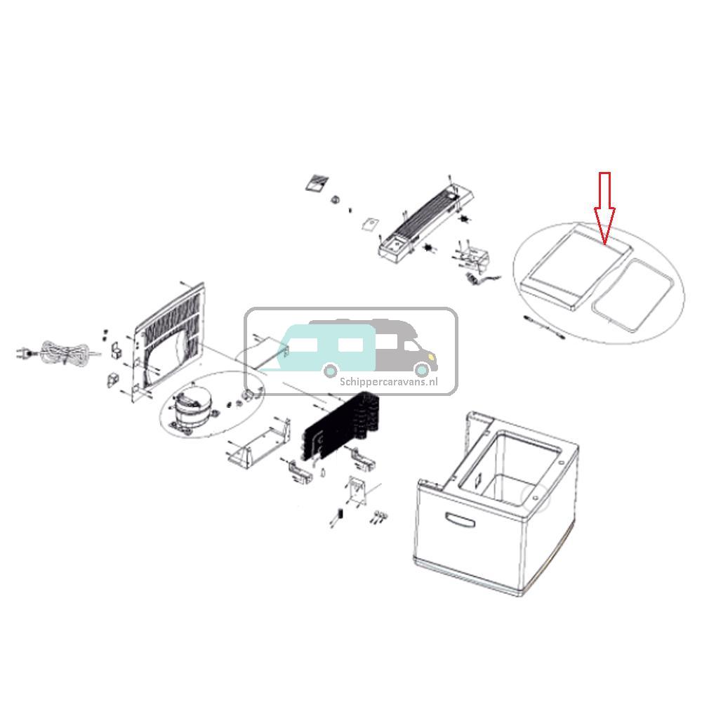 [OCS_A0030655] Dometic Deksel Koelbox C40 Compleet