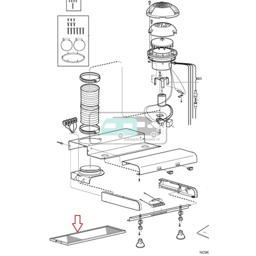 [OCS_1133725] Dometic CK400 Afzuigkap Vet Filter