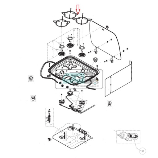 [OCS_1133757] Dometic Rooster Pannen Komfoort CE99-DF D-250/33mm