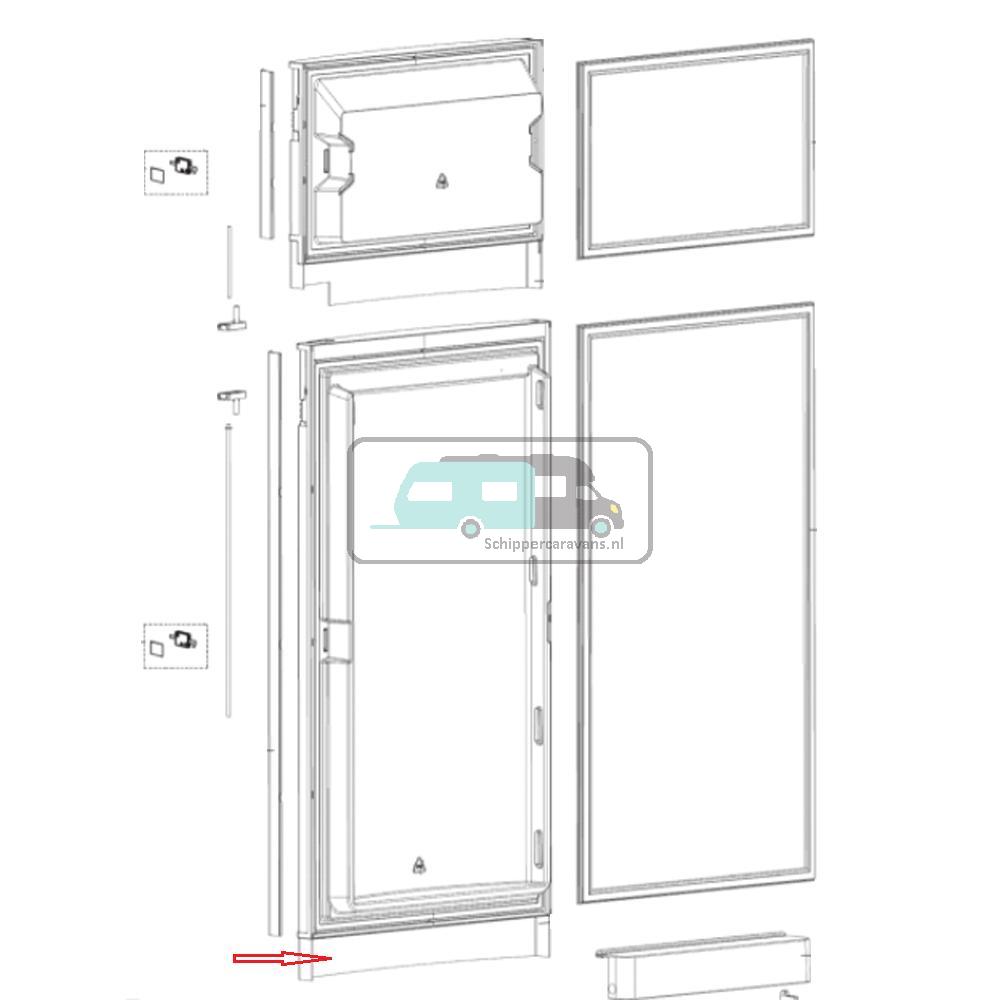 [OCS_A0025987] Dometic Decoratieplaat Deur RMD8505