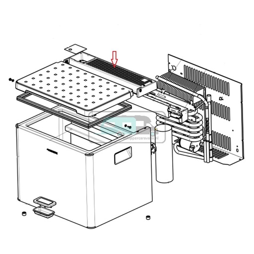 [OCS_1133790] Dometic Koelbox ACX3 40G Ventilatierooster