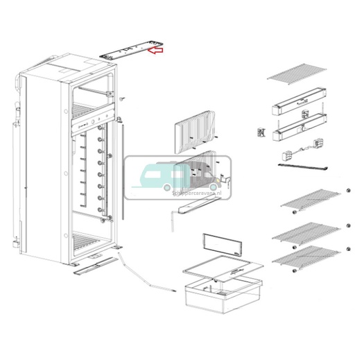 [OCS_1133803] Dometic Hinge Bar RMD 10.5 T