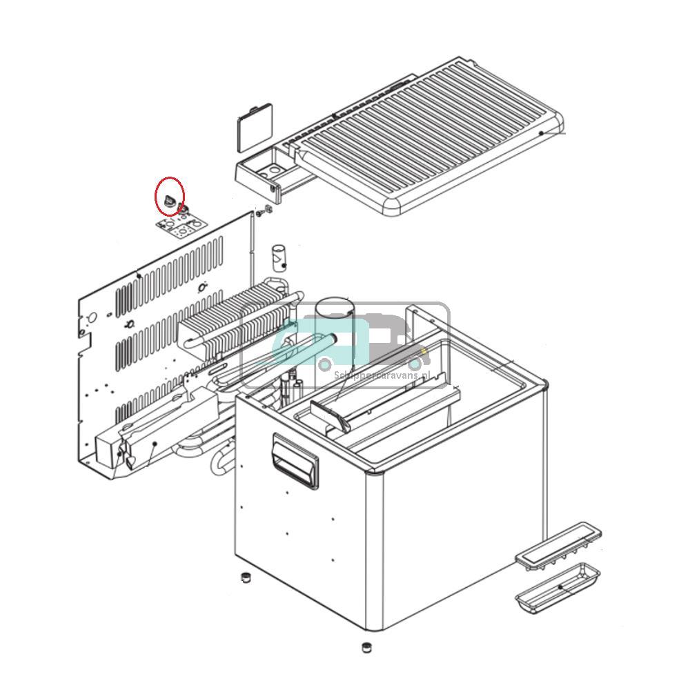 [OCS_A0030318] Dometic Gasregelaar Knop RC1200 EGP