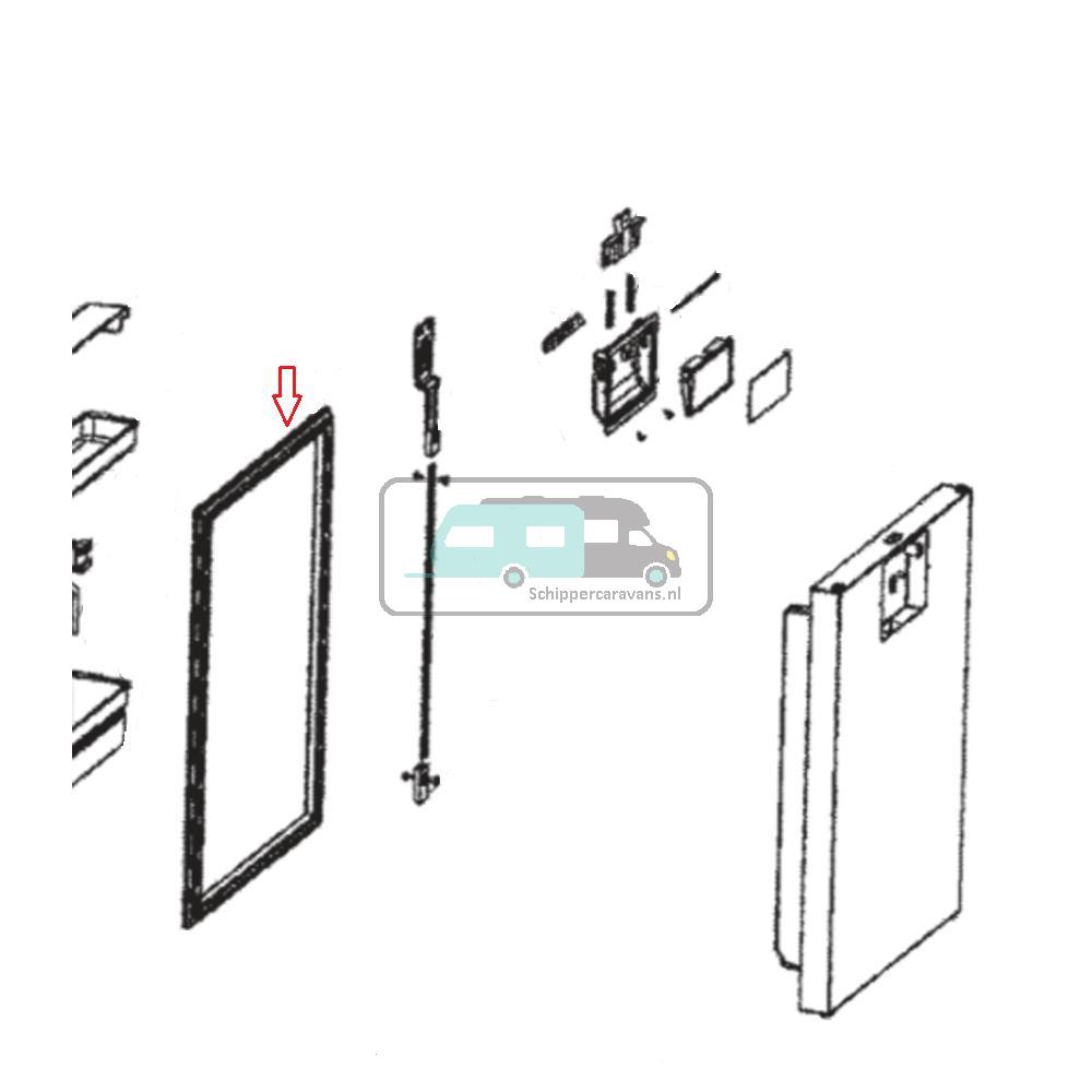 [OCS_A9903329] Dometic CRX80 Deurdichting Rubber