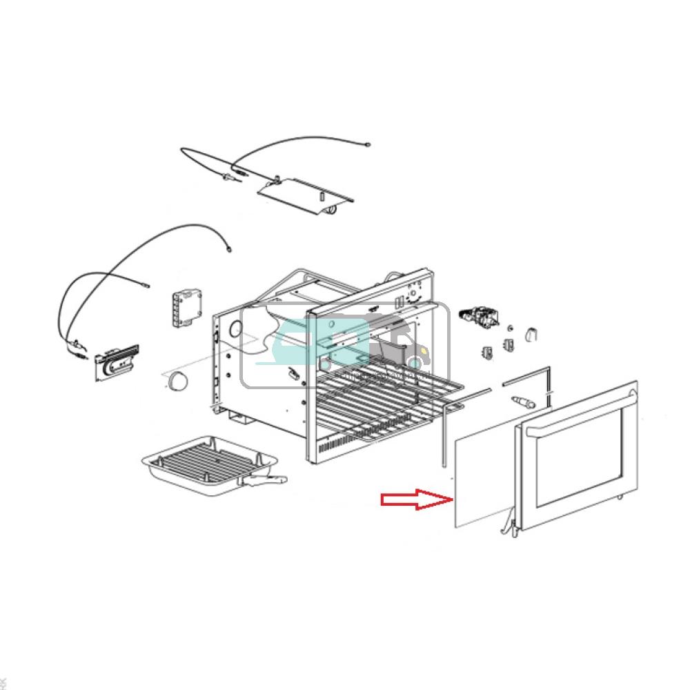 [OCS_A9903867] Thetford glass inner door Duplex oven
