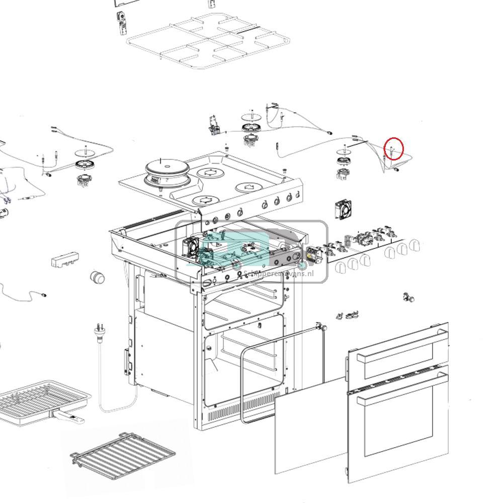 [OCS_A0028437] Thetford Hob Electrodes K1520 type C